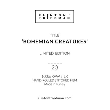 Silk Scarf - Bohemian Creatures